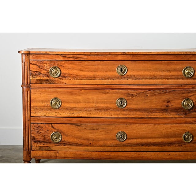 French Walnut 19th Century Louis XVI Style Commode For Sale - Image 10 of 16