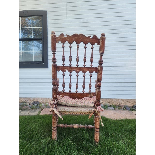 Mid 20th Century Vintage Jacobean Revival Armchair For Sale In Phoenix - Image 6 of 6