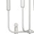 Coastal Style White Gesso Mercer Two Tier Chandelier For Sale - Image 4 of 5