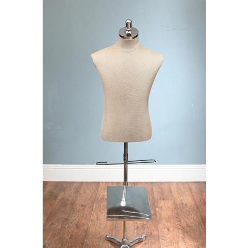 Vintage Tailors Dummy Mannequin with Chrome Base For Sale - Image 5 of 8