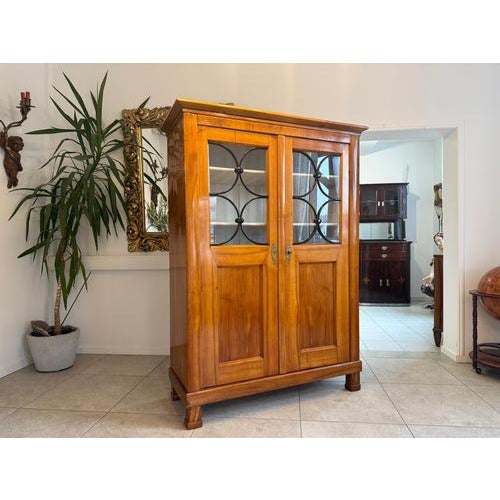 Biedermeier Display Cabinet or Bookcase For Sale - Image 4 of 12