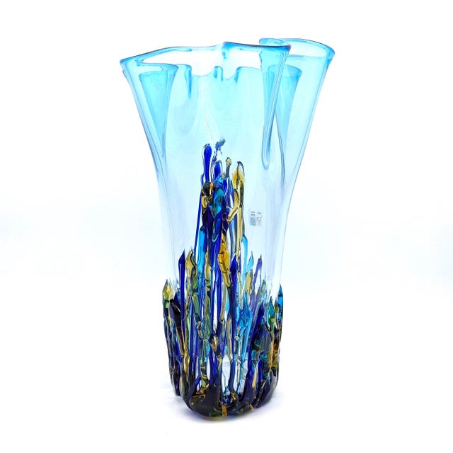 Contemporary Light Blue Vase from YourMurano For Sale - Image 3 of 7