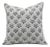 Fabdivine Handcrafted Block Print Cushion Cover 14x14 Inch Pure Linen- Diwali Flower For Sale