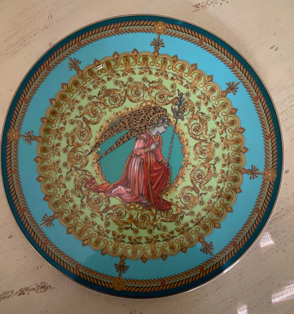 Versace Rosenthal プレート 飾り皿　天使 星柄 Versace for Rosenthal L'ange Gabriel Collectors Plate, 1995 | Chairish