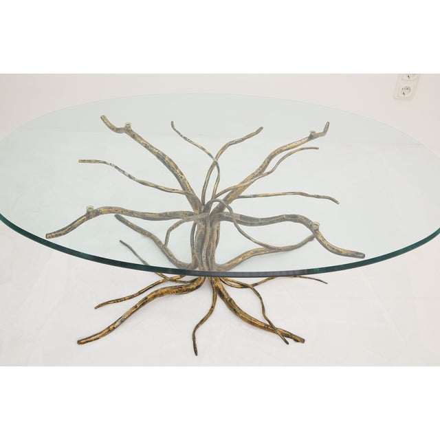 Coffee Table with Forged Metal Frame by Salvino Marsura, 1960s For Sale - Image 9 of 16