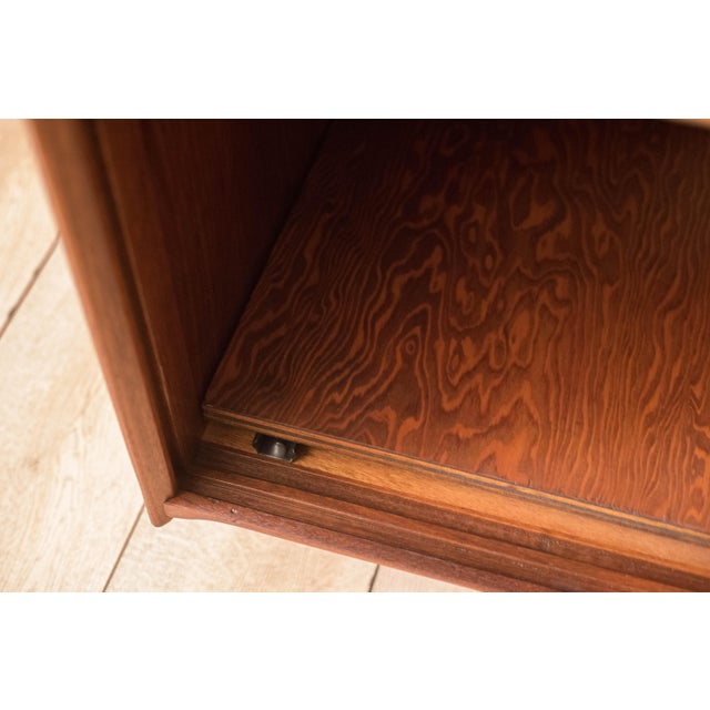 Mid Century Modern Solid Walnut Stereo Console Cabinet by Ace-Hi Furniture For Sale - Image 12 of 18