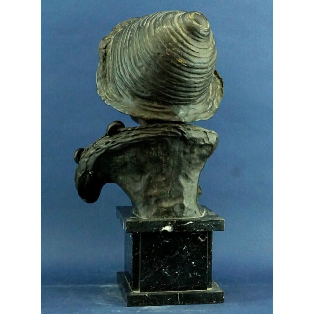 Bronze Bust Sculpture of a Young Fisherman by Vincenzo Cinque, Italy For Sale - Image 5 of 18