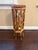 1970s Vintage Hexagonal Tortoise Shell Bamboo Plant Stand Pedestal For Sale - Image 5 of 9