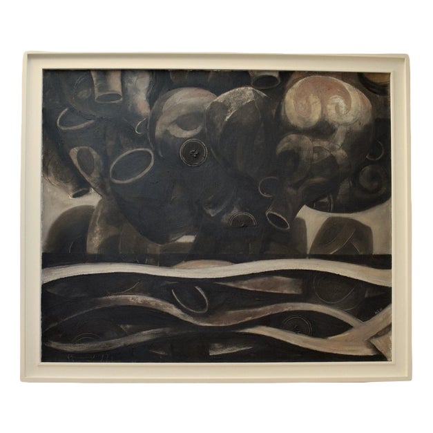 Norman Adams RA, The Flood, Oil on Canvas, 1961 For Sale