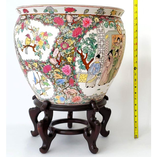 Architectural Pottery Planter Fishbowl Goldfish Gold Fish Bowl & Stand For Sale - Image 4 of 14