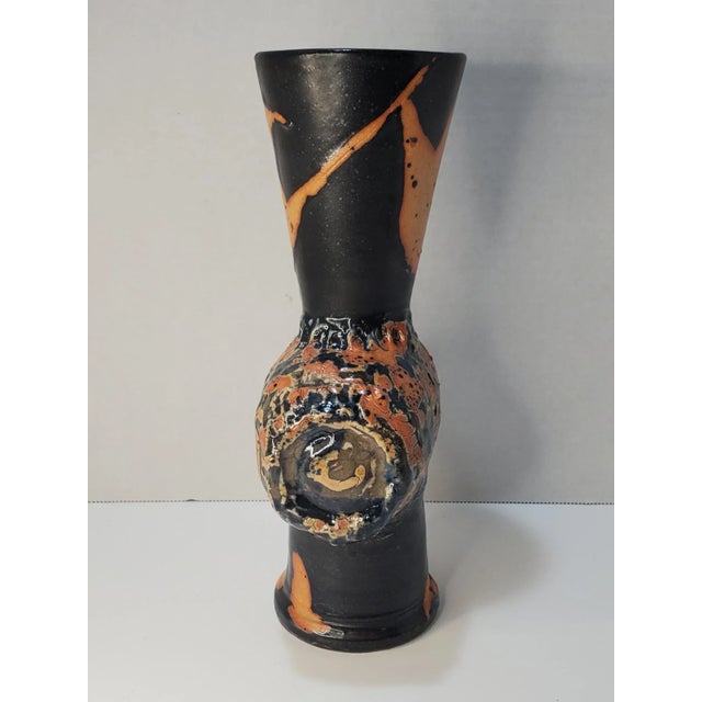 Abstract 20th Century St. Louis Studio Pottery Stoneware Vase For Sale - Image 4 of 8