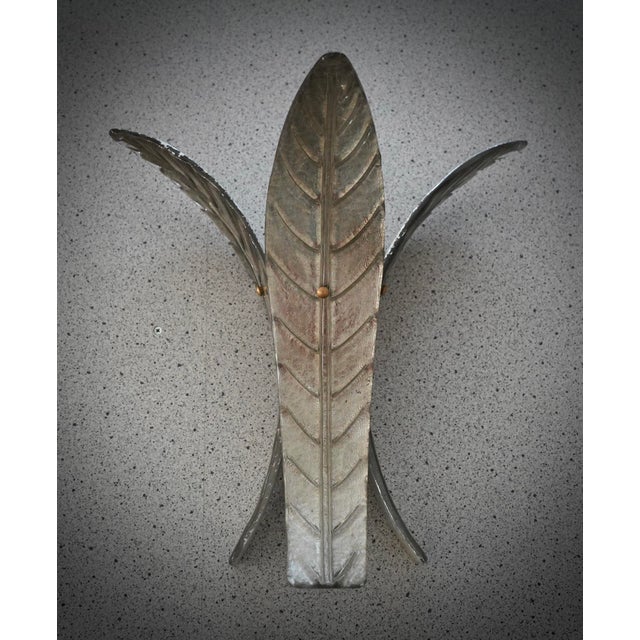 Silver Art Deco Murano Silver Art Glass Wall Lights and Sconces, 2000 For Sale - Image 8 of 10