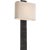 Anne-Marie Barton for Visual Comfort Signature Fumar 23" Tail Sconce in Ridged Carbon with Bouclé Shade For Sale - Image 9 of 12