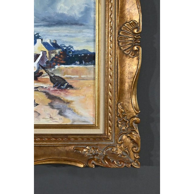 Marijane Le Goaster, Breton Coast, 1985, Gouache & Ink For Sale - Image 15 of 18