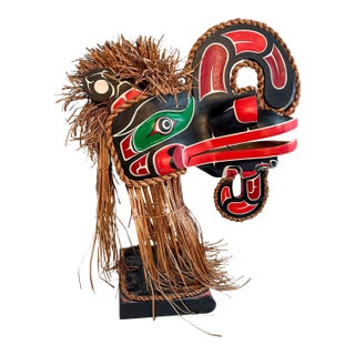 Stan Hunt III Kwakwaka’wakw “Crooked Beak of Heaven” Sculpture, 2000 For Sale