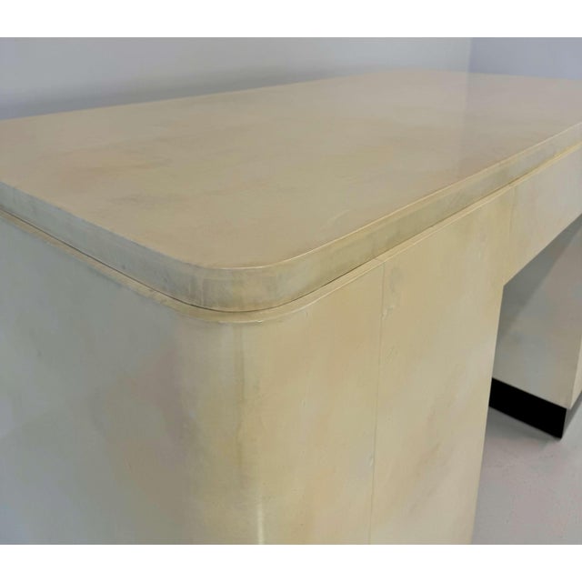 Italian Art Deco Parchment Desk by Osvaldo Borsani, 1940s For Sale - Image 16 of 18