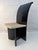 1980s Elegant Set of Six Italian Black Lacquered Dining Chairs For Sale - Image 11 of 14