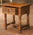 Wood Mid-Century French Louis XIII Style Carved Oak Side Table With Drawer For Sale - Image 7 of 15