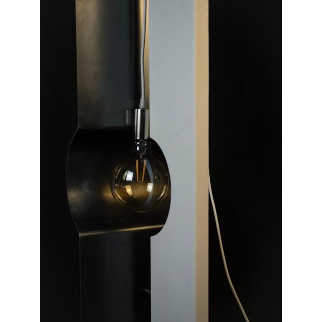 Oculus 2.1 Handcrafted Floor Lamp in Iron & Marble by D´ARK Atelier For Sale - Image 4 of 12