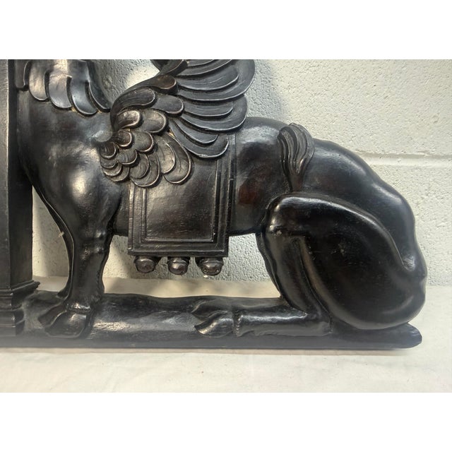 Victorian Antique 1800's Hand Carved Wood Architectural Salvage Sculpture Statue Pediment For Sale - Image 3 of 13