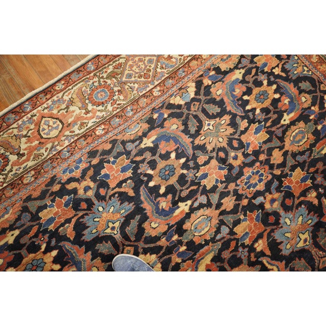 Masculine Large Antique Persian Mahal Sultanabad Rug, Early 20th Century - 13' x 16' For Sale - Image 4 of 6