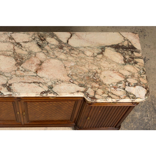 Late 19th Century French Louis XVI Oak & Marble Sideboard by Haentges Freres For Sale In New York - Image 6 of 18