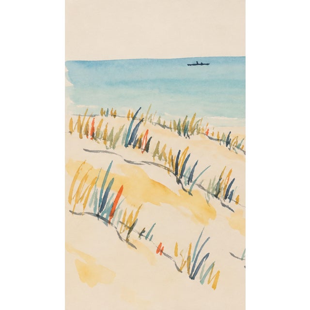 Bunny Williams Home Coastal Beach Art Print – Sand Dunes and Turquoise Sea, 24" X 16" For Sale - Image 4 of 7