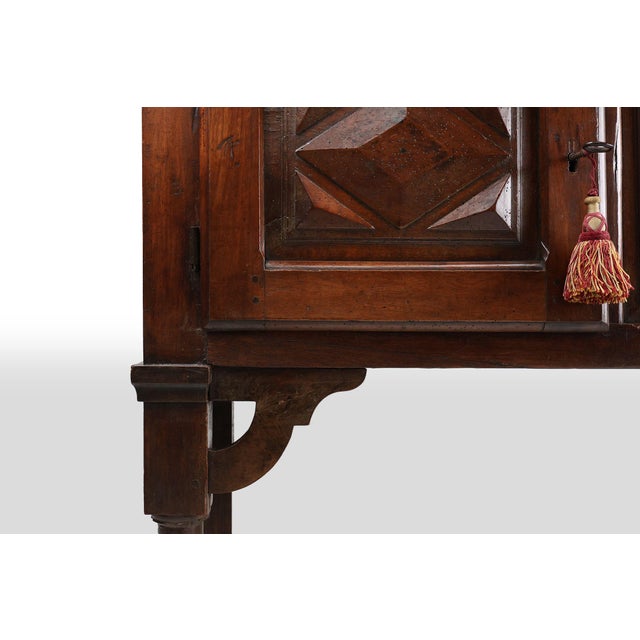 Antique Spanish Oak Carved Cabinet For Sale - Image 5 of 11