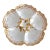 Antique Limoges Porcelain Oyster Plate With Gold Gilt Details For Sale