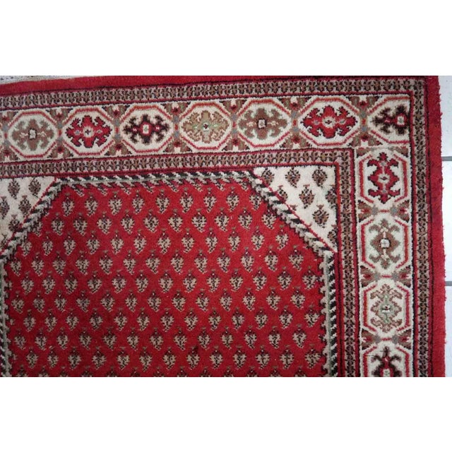 1970s Handmade Vintage Indian Seraband Rug 3' X 5.2' For Sale In New York - Image 6 of 12