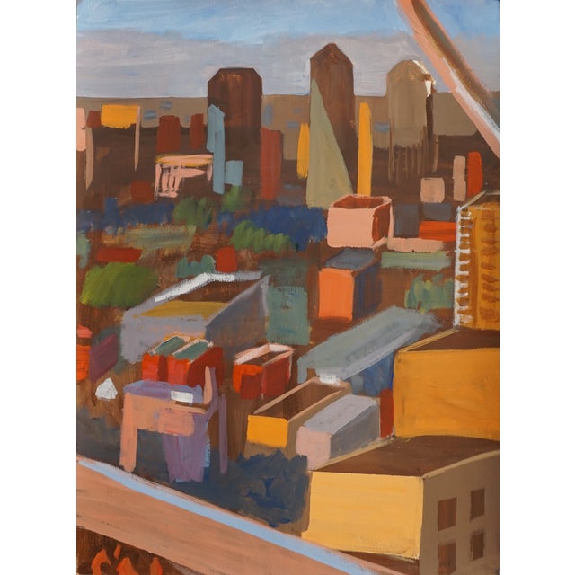 Dallas in Browns Contemporary Acrylic Painting For Sale