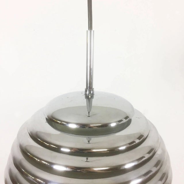 German Chrome Hanging Pendant Lamp by Kazuo Motozawa for Staff, 1960s For Sale - Image 9 of 11