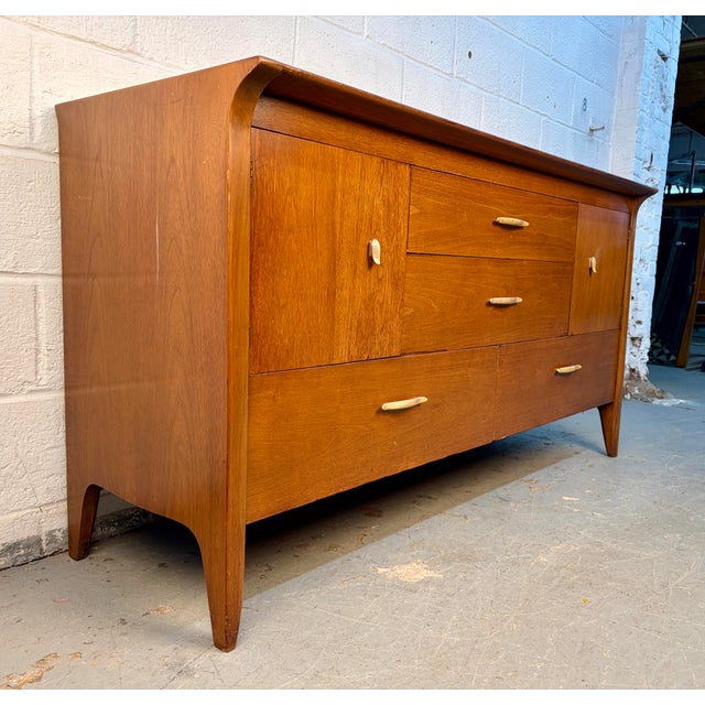 Drexel Mid-Century Walnut "Profile" Series Buffet by Drexel For Sale - Image 4 of 18