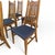 Wood Set of Six Restored Mid-Century Oak Slat-Back Dining Chairs, Walnut For Sale - Image 7 of 18