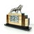 1930s French Art Deco Mantel Clock with Chrome-Plated Bronze Lion, 1930s For Sale - Image 5 of 18