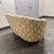 Late 20th Century Danish Banana Style Channel Tufted Loveseat, Vintage For Sale - Image 5 of 12