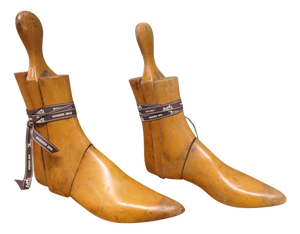 Ladies Treen Ankle Shoe Stretchers, Set of 2