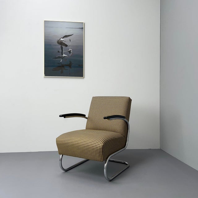 Vintage Steel Tube Cantilever Chair, 1930s For Sale - Image 4 of 13