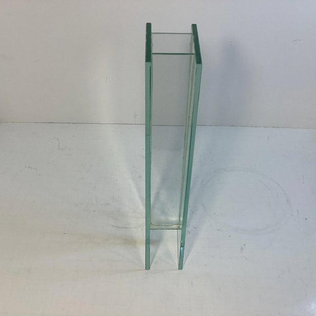 1980s 1980s Contemporary Post Modern Glass Bud Vase For Sale - Image 5 of 10