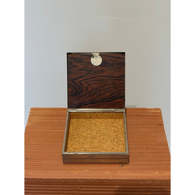 Silver Silver Plate Trinket or Jewel Box With Photo Insert, Brazil 1980s For Sale - Image 8 of 11