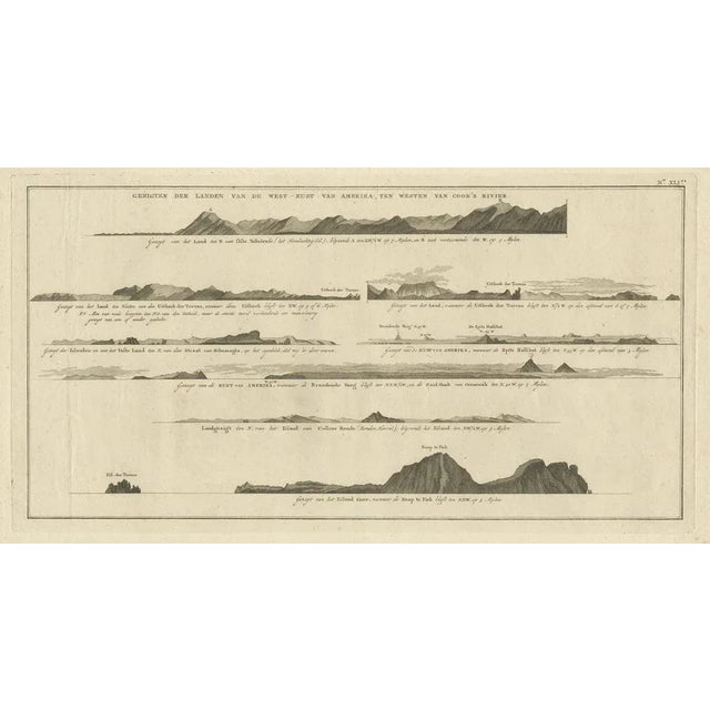 Cook, Coastal Views of Islands Near the American Coast, 1803, Paper For Sale - Image 6 of 6