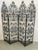 Spanish Revival Style 1960s 4 Panel Iron Ornate Scrolled Folding Screen Room Divider Woodard Unmarked For Sale - Image 14 of 14