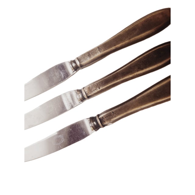 19th Century Fruit Knives from Fraget, Poland, Set of 3, in Very Good conditions. Designed before 1890 This piece has an...