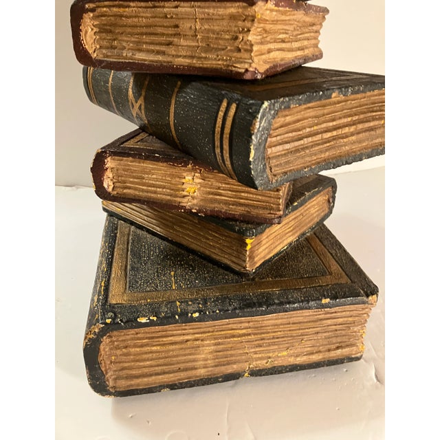 Traditional 1990s Faux Stacked Book Table For Sale - Image 3 of 9