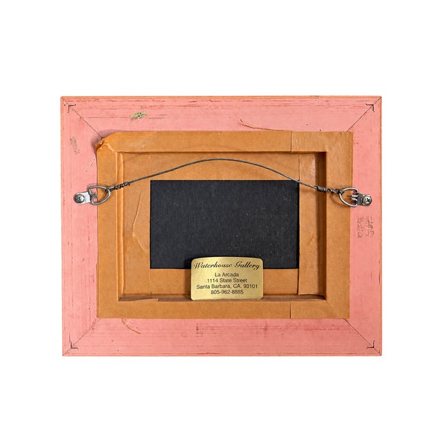 Petite Apple Basket Still Life Oil Painting in Gilt Frame For Sale - Image 4 of 4