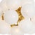 2020s Shine Globe Chandelier, Natural Brass with Swirl Glass For Sale - Image 5 of 9