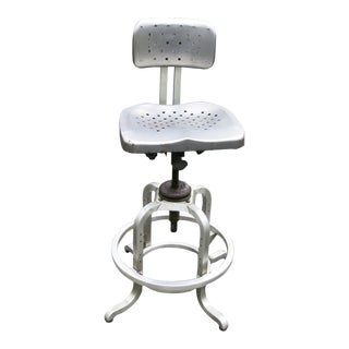 Vintage Mid Century General Fireproofing Goodform Industrial Stool For Sale