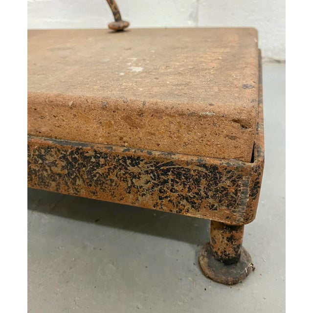 Sculptural Rustic Concrete + Steel Andirons, a Pair (Mexico) For Sale - Image 11 of 13