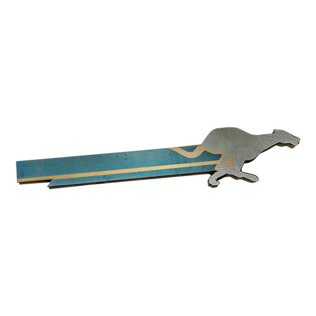 1950s Greyhound Bus Lines Prancing Dog Lighted Advertising Sign For Sale