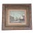 Vintage Petite French Cityscape Painting For Sale